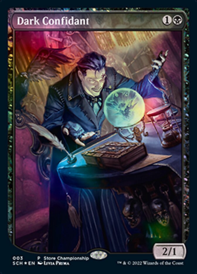 dark confidant mtg final fantasy Dark Confidant (Extended Art) [Store Championships 2022]