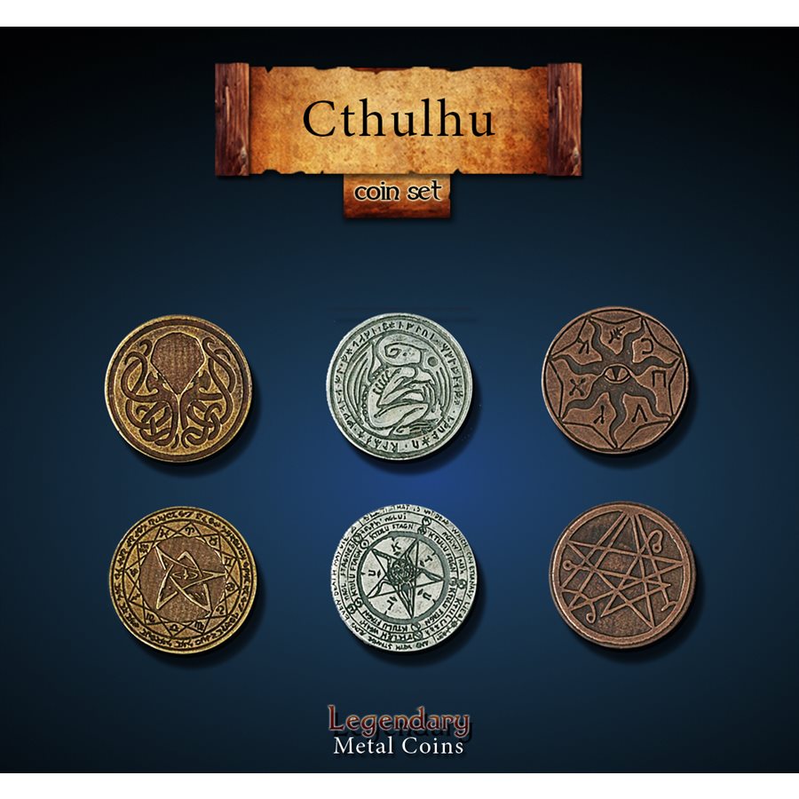 Cthulhu Coin Set Gold