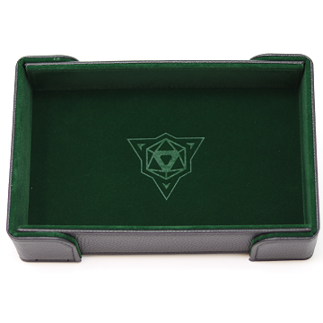 Magnetic Rectangle Green Dice Tray
