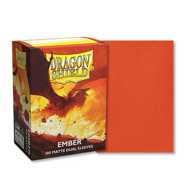 Dragon Shield: 100 Matte Dual Sleeves: Ember