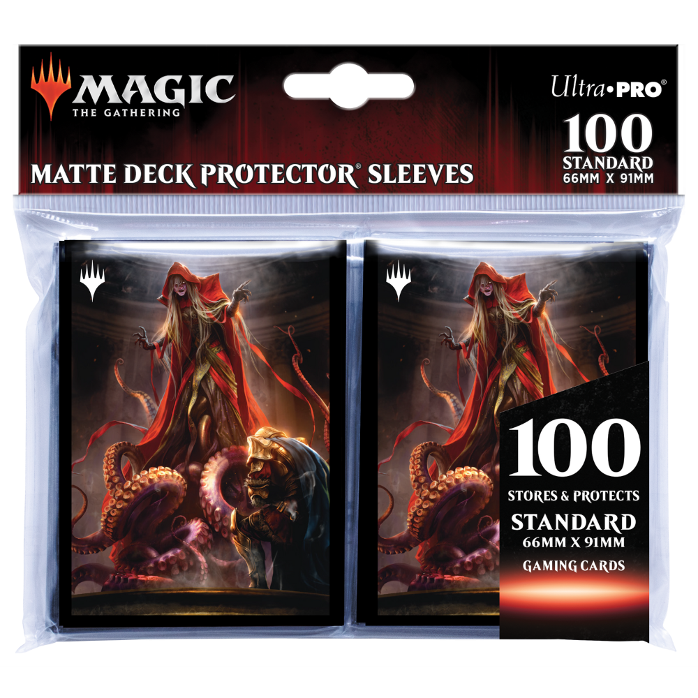 Dragon Shield Matte Clear 100 Deck Protective Sleeves in Box, Standard Size  for Magic he Gathering (66x91mm)