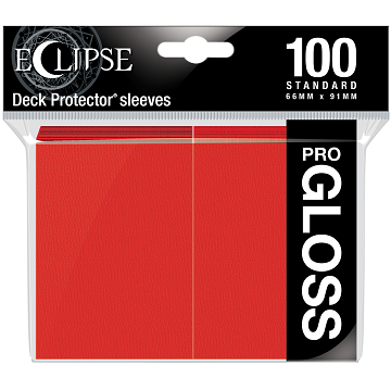 Eclipse Deck Protectors: Red Gloss (100)