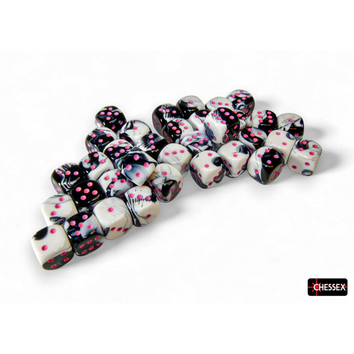 36D6 Set (12mm): Gemini Black-White/Pink UV (CHX26869)