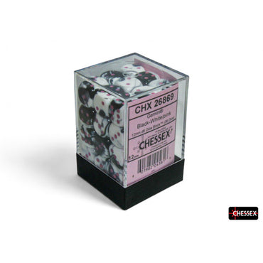 36D6 Set (12mm): Gemini Black-White/Pink UV (CHX26869)