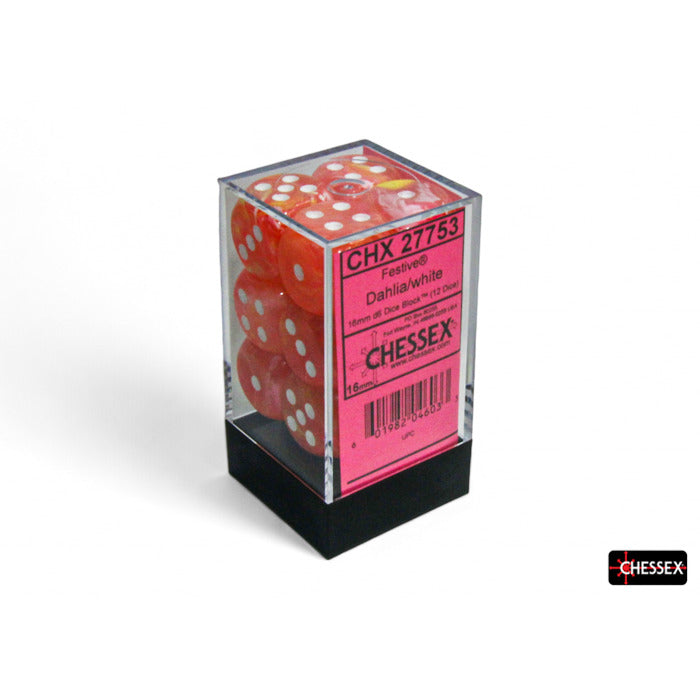 12D6 Set (16mm): Festive Dahlia/White Luminary (CHX27753)