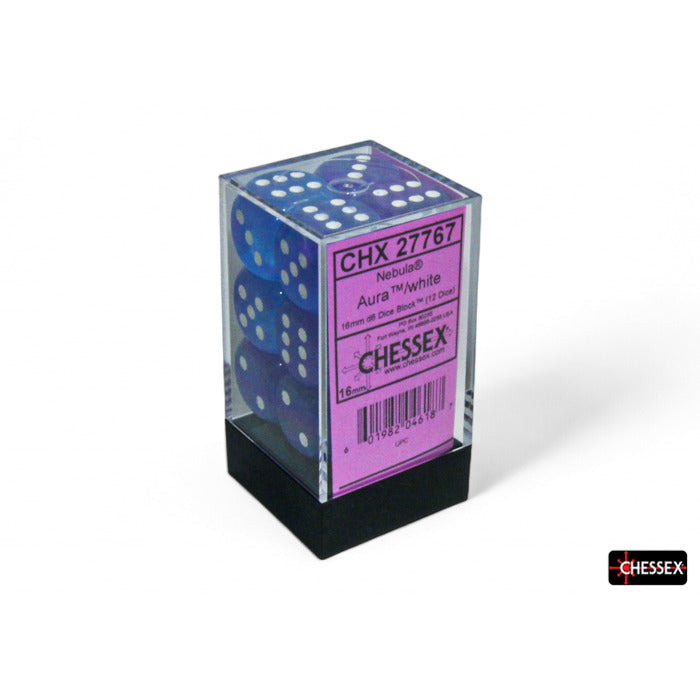 12D6 Set (16mm): Nebula Aura/White Luminary (CHX27767)