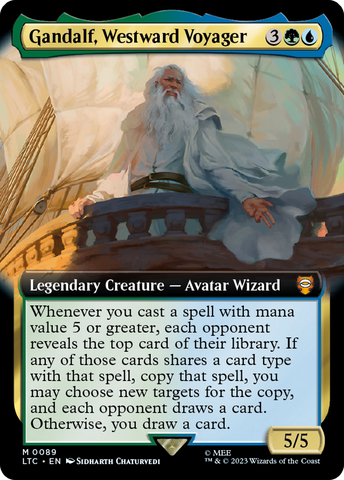Gandalf, Westward Voyager (Extended Art) [The Lord of the Rings: Tales of Middle-Earth Commander]
