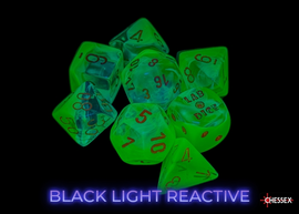 RPG Dice: Gemini Plasma Green-Teal/Orange Luminary (CHX26470)