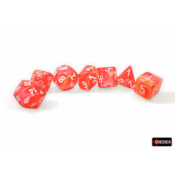 RPG Dice: Festive Dahlia/White Luminary (CHX27553)