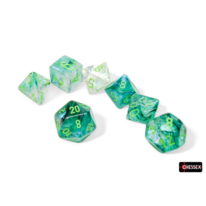 RPG Dice: Borealis Kelp/Light Green Luminary (CHX27595)
