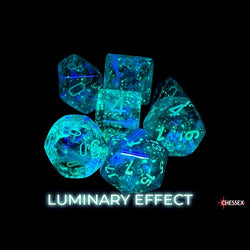 RPG Dice: Borealis Kelp/Light Green Luminary (CHX27595)