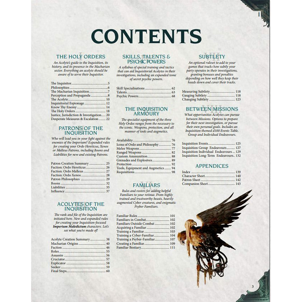 Warhammer 40,000 RPG: Imperium Maledictum - Inquisition Player's Guide (HC)