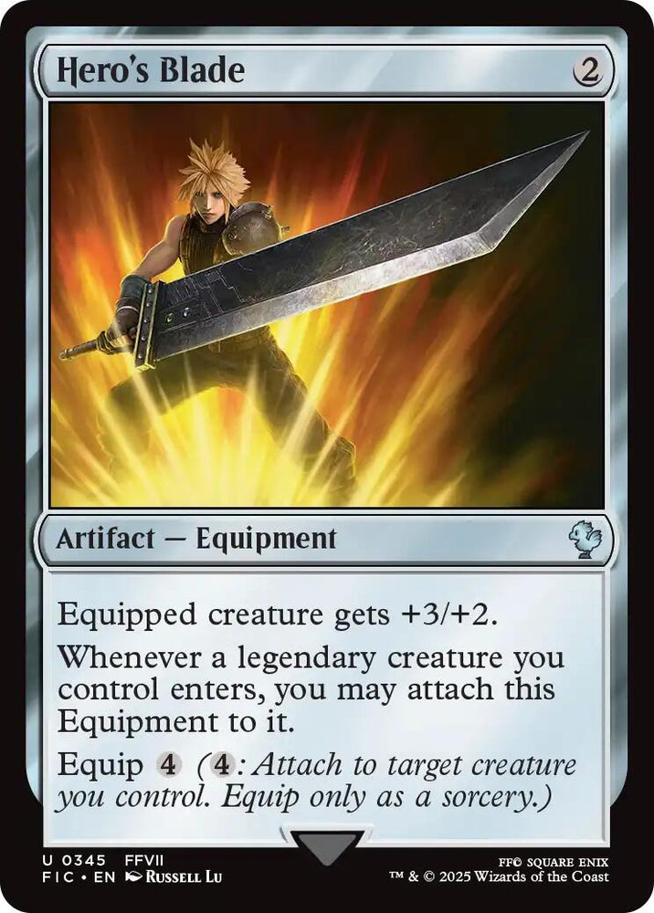 Hero's Blade (Surge Foil) [FINAL FANTASY Commander]