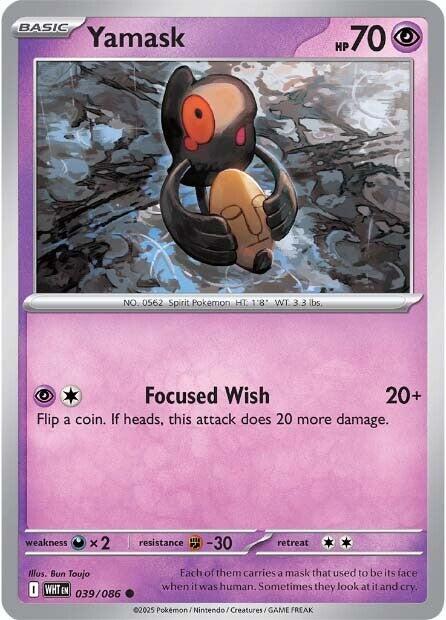 Yamask (039/086) [Scarlet & Violet: White Flare]