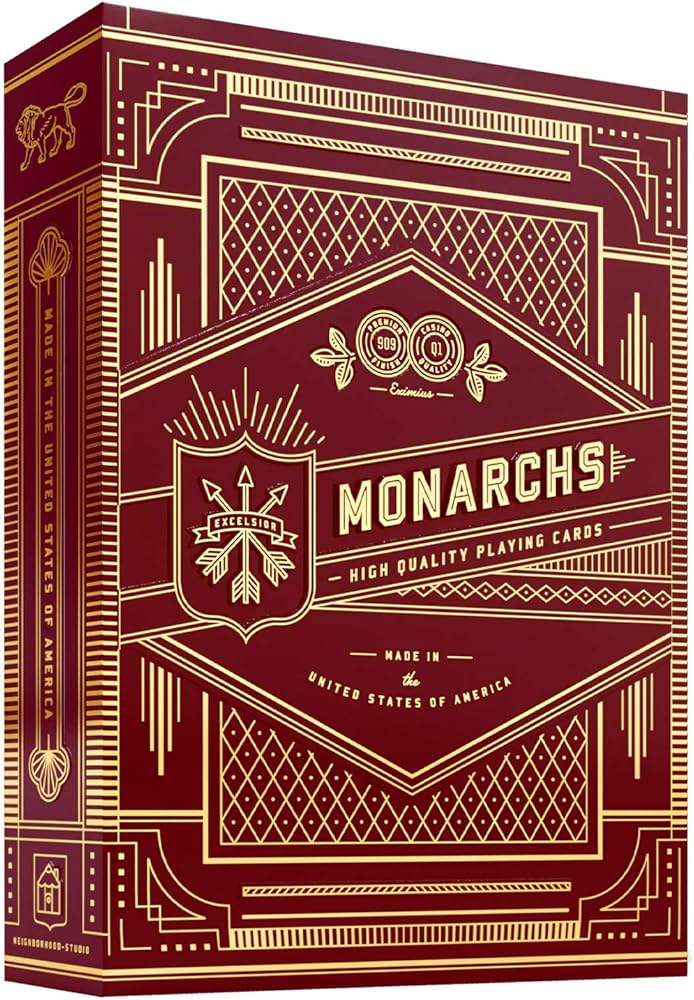 Theory 11 Playing Cards: Monarch (Red)