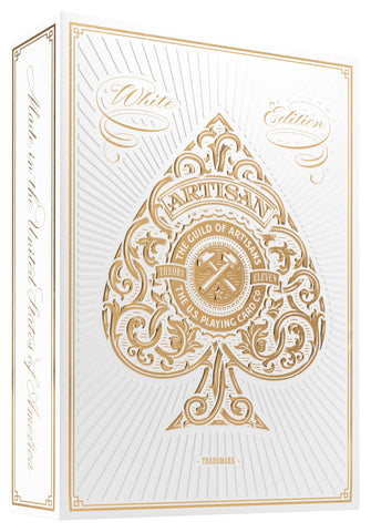 Theory 11 Playing Cards: Artisan (White)