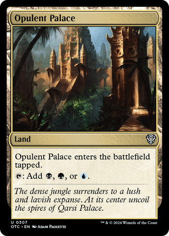 Opulent Palace [Outlaws of Thunder Junction Commander]