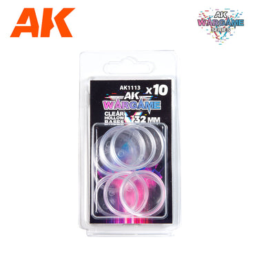 AK: Bases - Clear Hollow Round (32mm / x10) (AK1113)