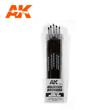 AK: Brush Set - Silicone (Hard Tip/Medium Size) (AK9088)