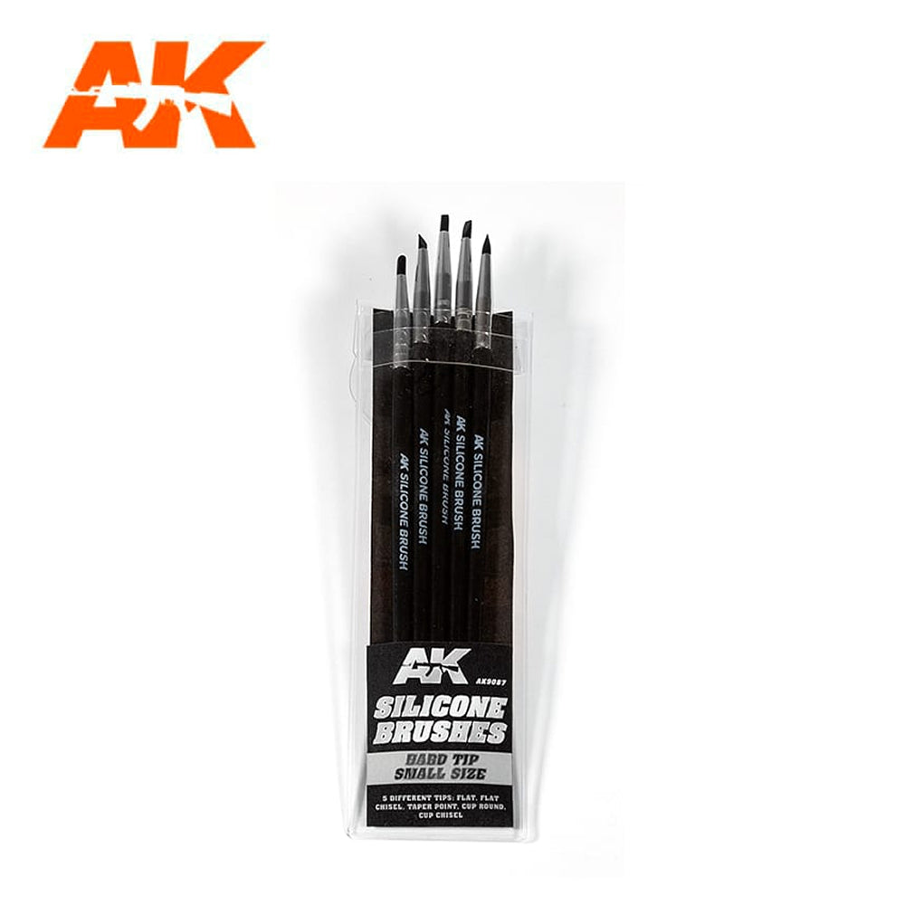 AK: Brush Set - Silicone (Hard Tip/Small Size) (AK9087)