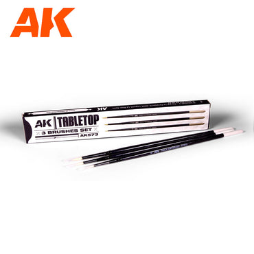 AK: Brush Set - Table Top (Size 0, 1, 2) (AK573)