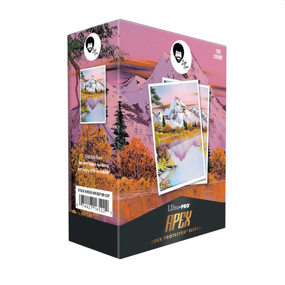 Ultra PRO APEX Sleeves: Bob Ross - Mighty Mountain Lake (105 Count)