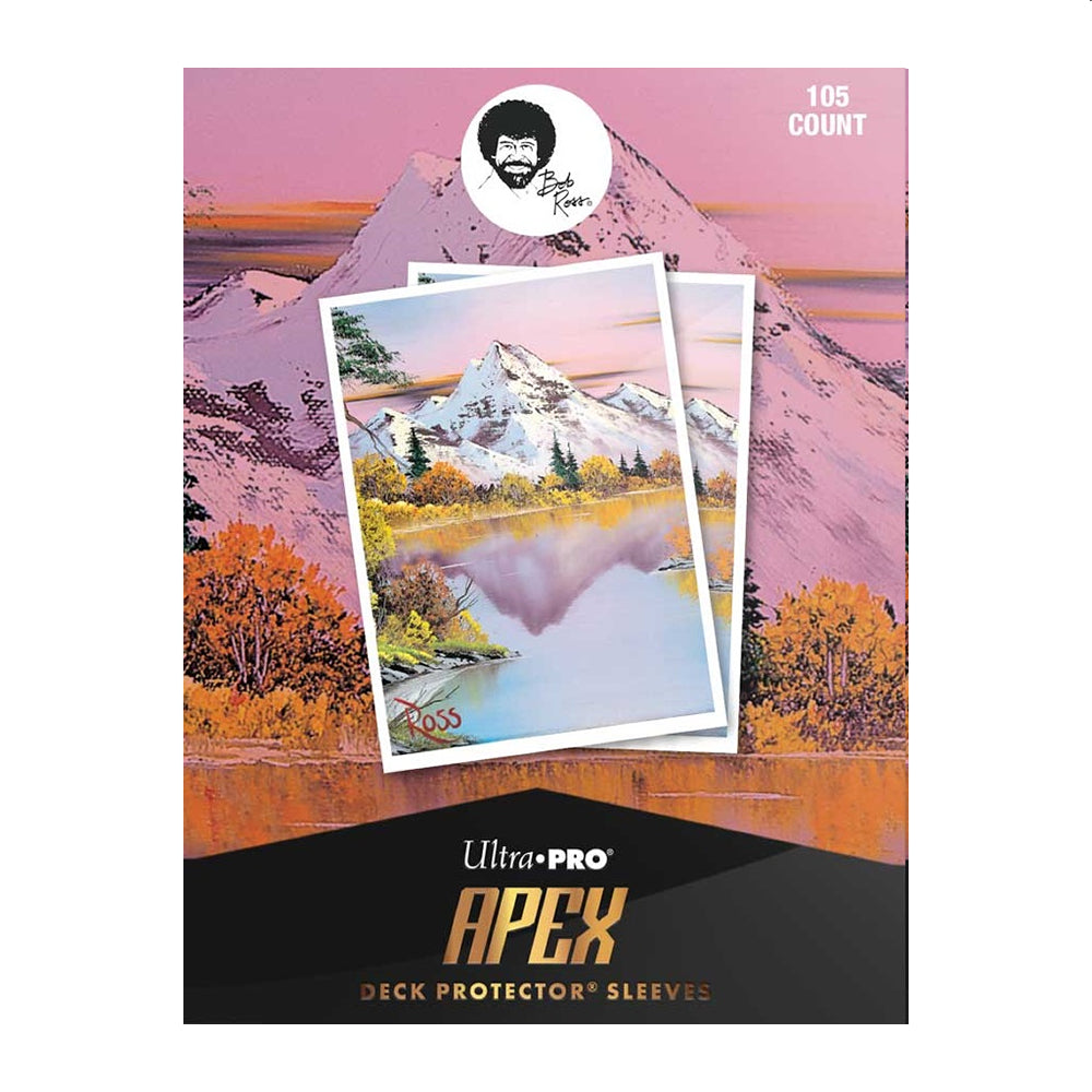Ultra PRO APEX Sleeves: Bob Ross - Mighty Mountain Lake (105 Count)