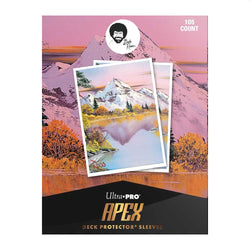 Ultra PRO APEX Sleeves: Bob Ross - Mighty Mountain Lake (105 Count)