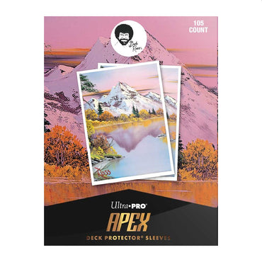 Ultra PRO APEX Sleeves: Bob Ross - Mighty Mountain Lake (105 Count)