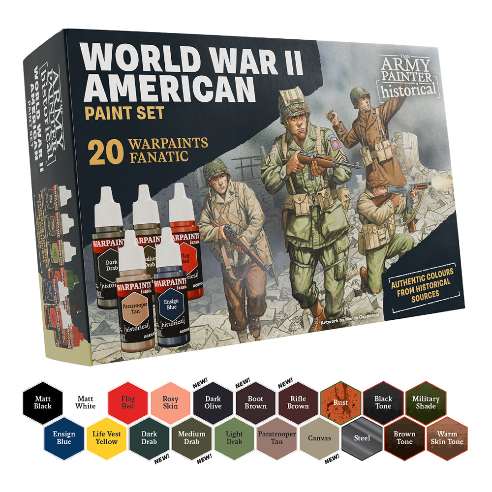 Army Painter: Historical Paint Set - World War II American