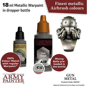Army Painter: Warpaints Air Metallics - Gun Metal (18ml)