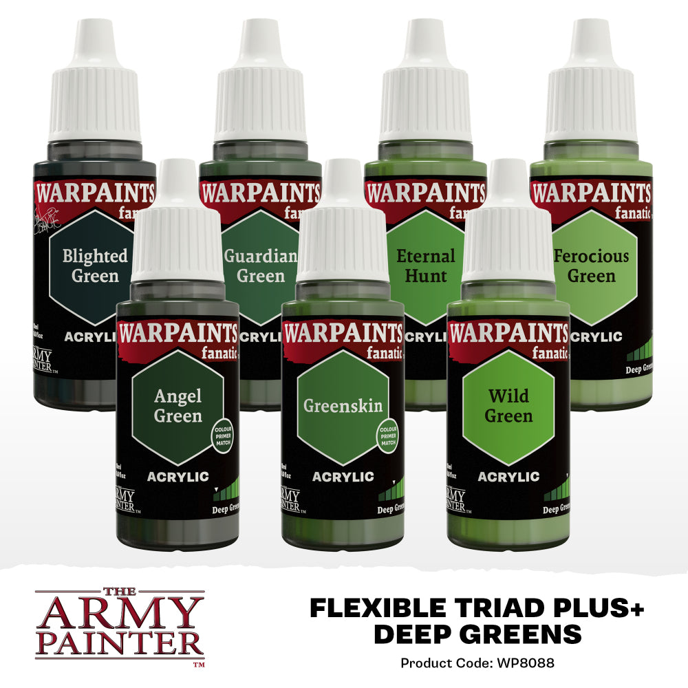 Army Painter: Fanatic Flexible Triad Plus+ Deep Greens