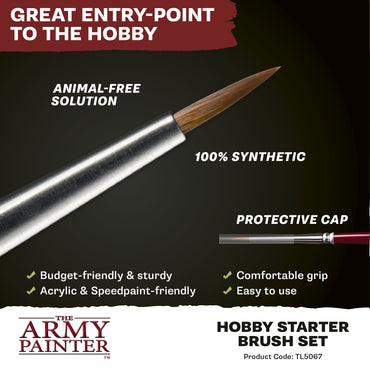 Army Painter: Hobby Brushes - Starter Set (Small Detail, Standard & Drybrush)