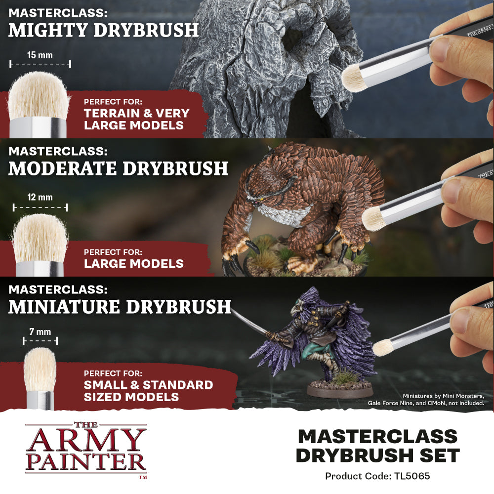 Army Painter: Masterclass Brushes - Drybrush Set