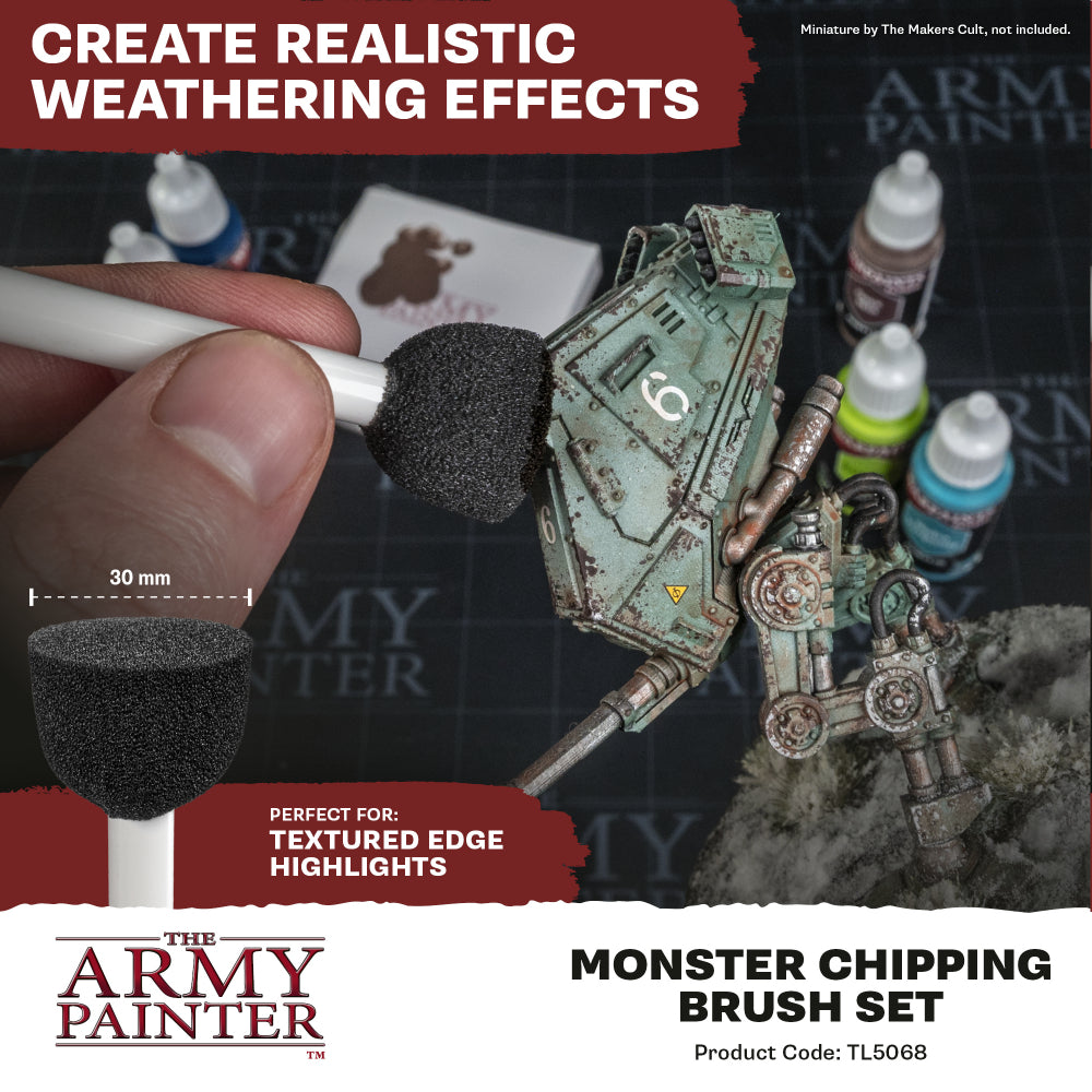 Army Painter: Foam Brushes - Monster Chipping Brush Set