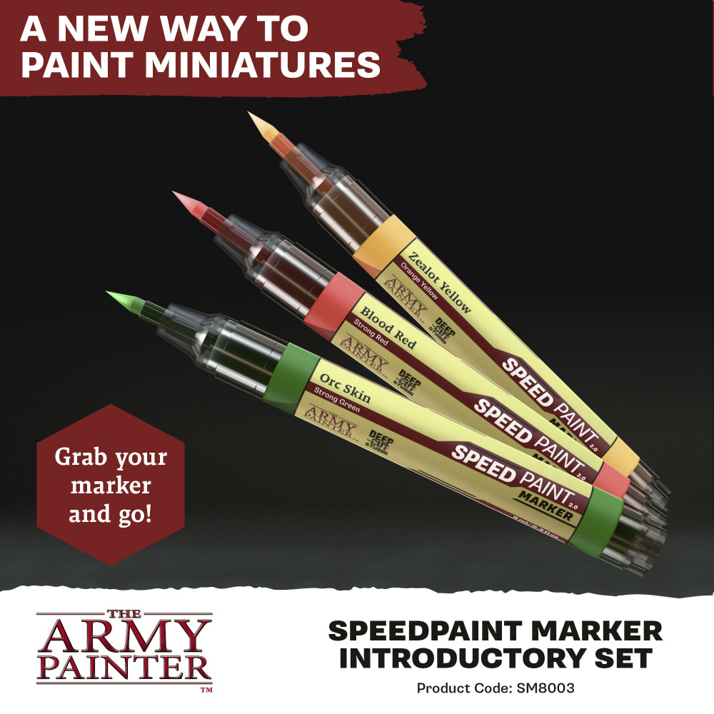 Army Painter: Speedpaint Marker Introductory Set (3 Essential Colours)