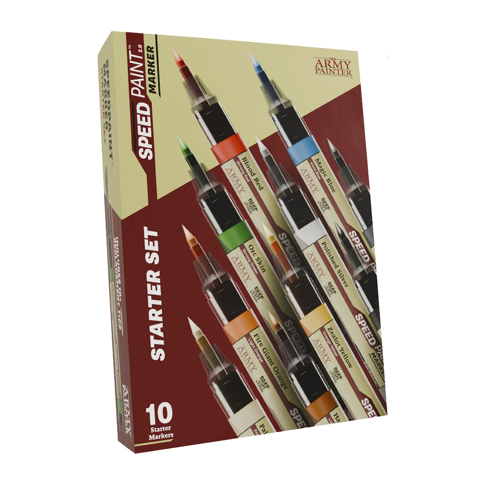 Army Painter: Speedpaint Marker Starter Set (10 Essential Colours)