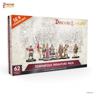 Dungeons and Lasers: Townsfolk Miniature Pack