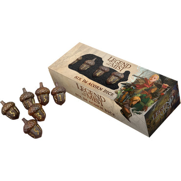 FanRoll: Legend In The Mist - Six D6 Acorn Dice