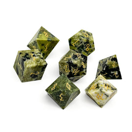 Gemstone RPG Dice: Jade #3 - African Jade