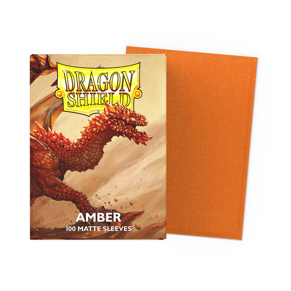 Dragon Shields: Matte Sleeves - Amber (100ct)