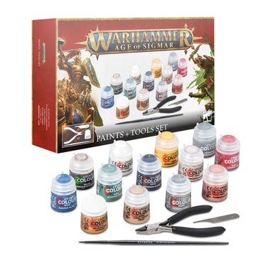 (PREORDER) Age of Sigmar: Paints + Tools Set