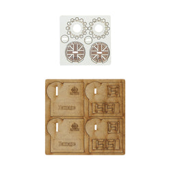 Bolt Action: MDF Vehicle Pin Markers - Great Britain