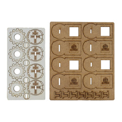 Bolt Action: MDF Unit Pin Markers - British 8th Army 'Desert Rats'