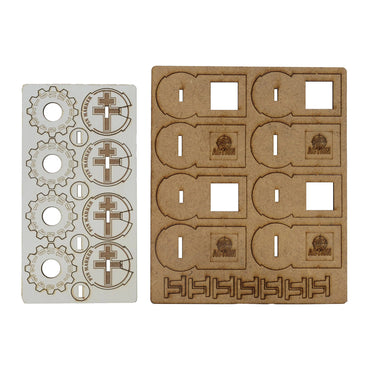 Bolt Action: MDF Unit Pin Markers - British 8th Army 'Desert Rats'