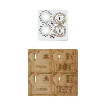 Bolt Action: MDF Vehicle Pin Markers - British 8th Army 'Desert Rats'