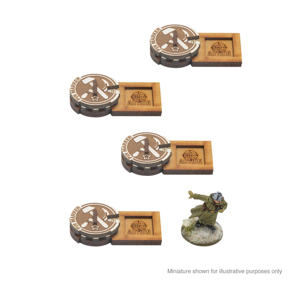Bolt Action: MDF Unit Pin Markers - Soviet Union