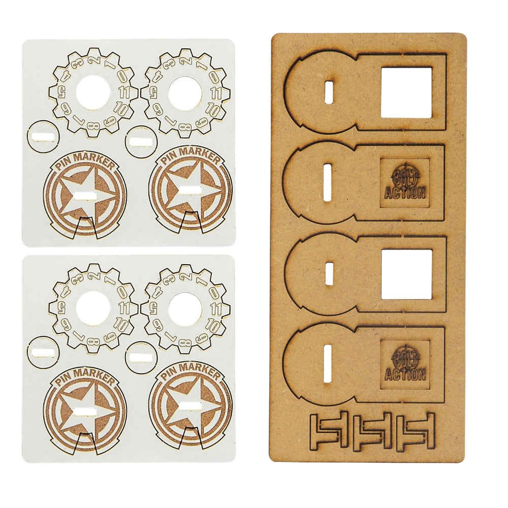 Bolt Action: MDF Unit Pin Markers - USA