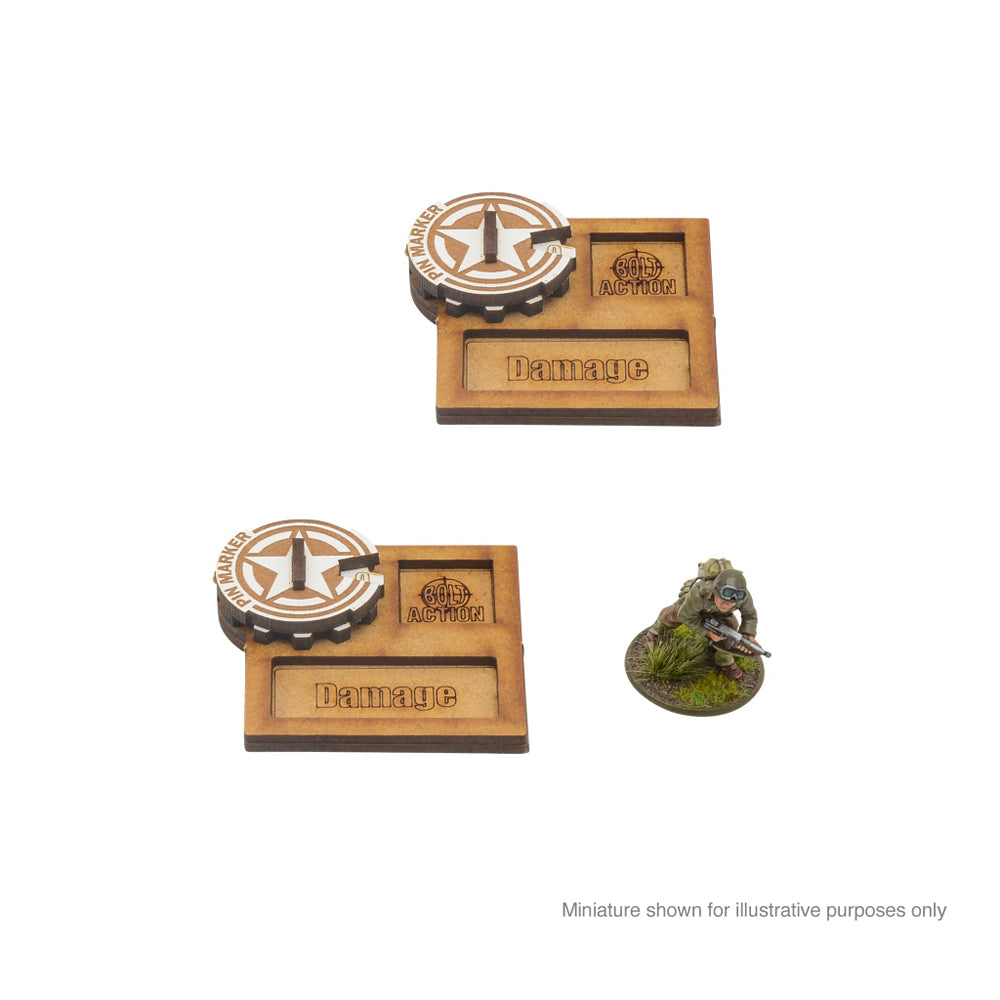 Bolt Action: MDF Vehicle Pin Markers - USA