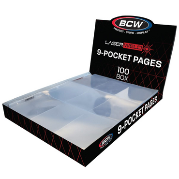 BCW: Laserweld 9 Pocket Pages (100ct)